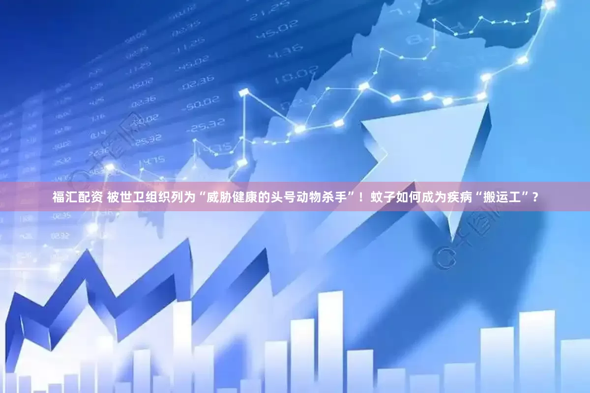 福汇配资 被世卫组织列为“威胁健康的头号动物杀手”！蚊子如何成为疾病“搬运工”？